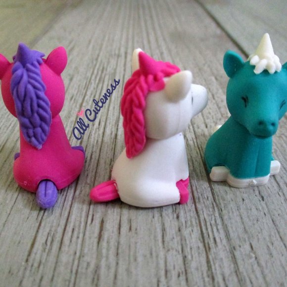 🎀 3D Unicorn Erasers - Picture 2 of 5